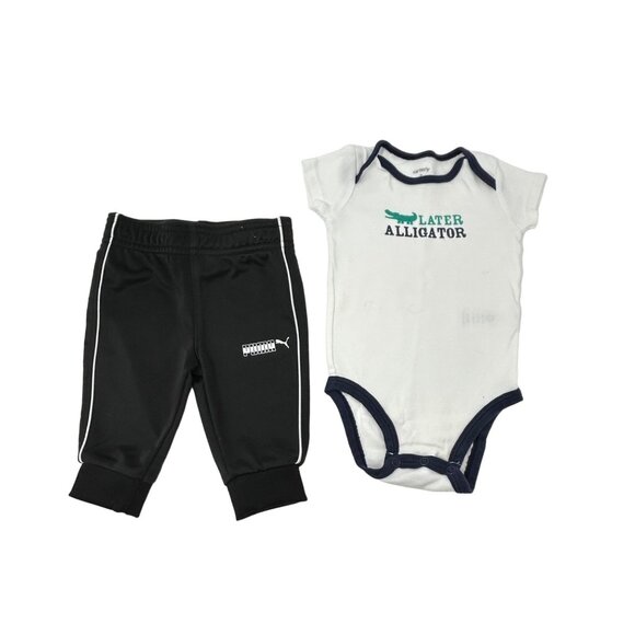 Baby Boy's -‎ 3 Pants and 3 Body Suits- Size 0-3 Month - Picture 4 of 10
